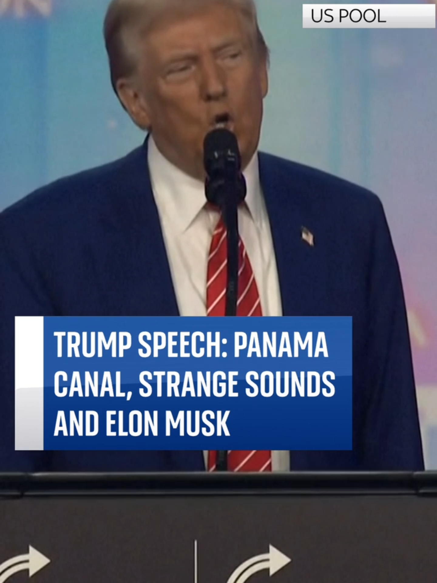 #PanamaCanal, strange sounds and #ElonMusk - here's a recap of #DonaldTrump's complaints in a lengthy speech