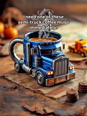 Kickstart your morning with the Semi-Trailer Truck Mug—where coffee meets horsepower!