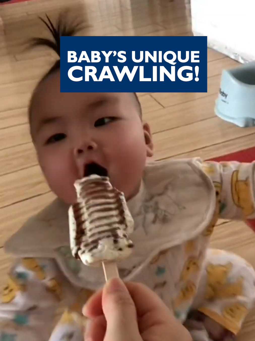 Scoot mode activated! 👶😂 (Via: SWNS / Cosmo V) #CrawlingCutie #UniqueCrawl #BabyMoves #CreativeCrawling #AdorableMilestones