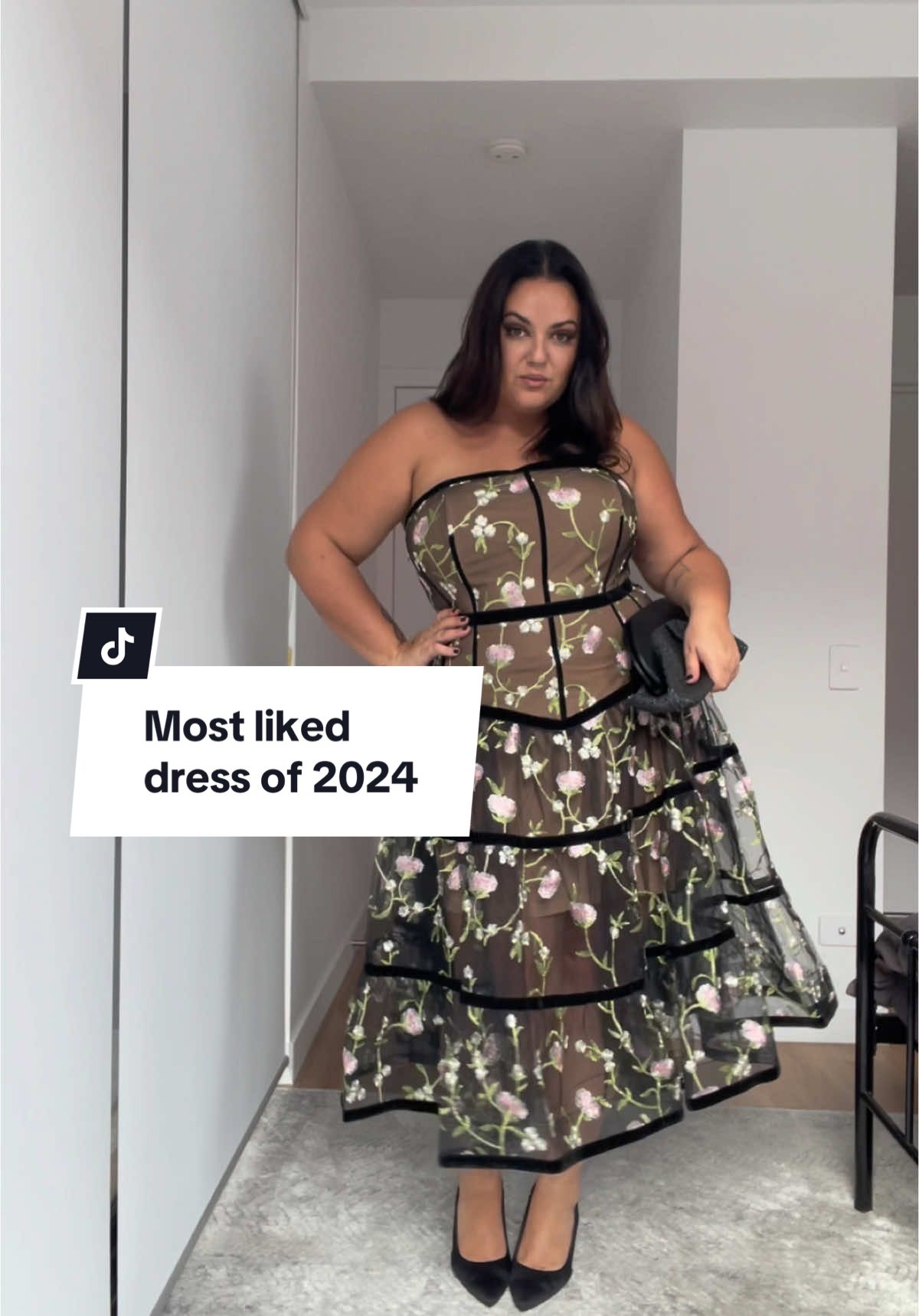 Replying to @KellyKell (Taylor’s Version) the most liked dress i’ve worn in 2024 is this gorgeous beauty by @City Chic 🖤 #citychic #citychicdress #plussize #plussizedress #plussizefashion #eventdress #weddingguestdress #curve #fyp 