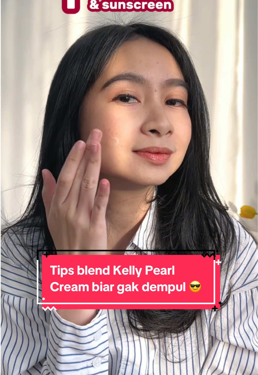 Hari gini pakai Kelly tapi dempul? Sini deh #SahabatKelly nonton tips blend Kelly Pearl Cream ini biar flawless seharian 😎❤️✨ #KellyCosmetics #BeautyPowder #KellyPearlCream #LemonSoap #LemonSoftScrub #RacunTikTok #BeautyTok #ViralTikTok #Glowing #BeautyHacks #Trending 