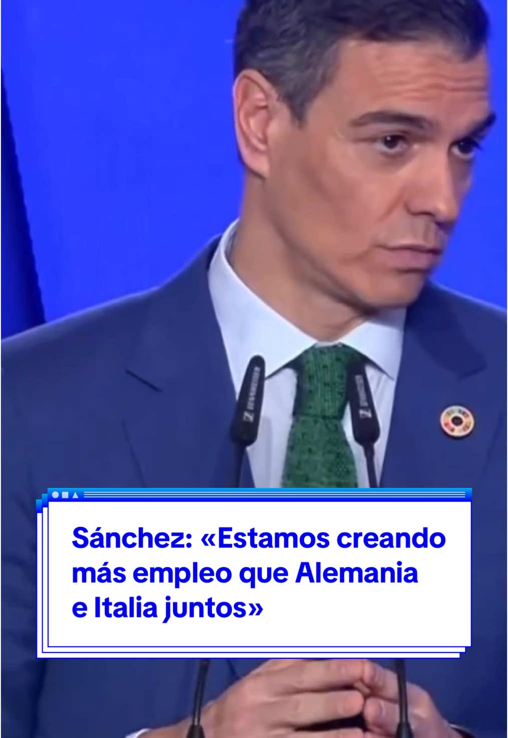 Sánchez: «Estamos creando más empleo que Alemania  e Italia juntos» | #sanchez #abcnoticias #empleo #economia #año #gobierno #psoe #pedrosanchez 