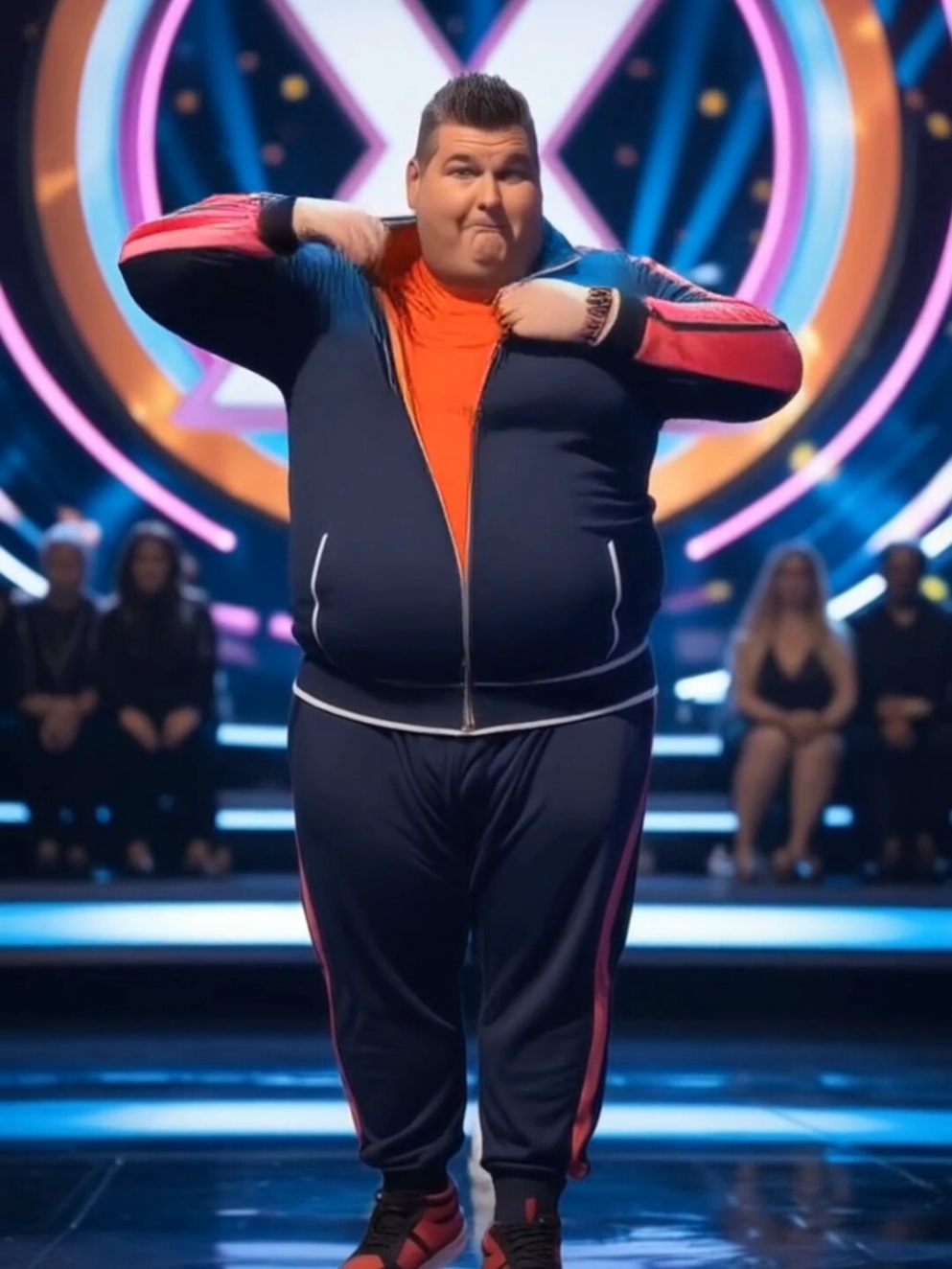 The fat man shocked the AGT judges #americasgottalent #agt #shoking #miracle #shorts #magic 