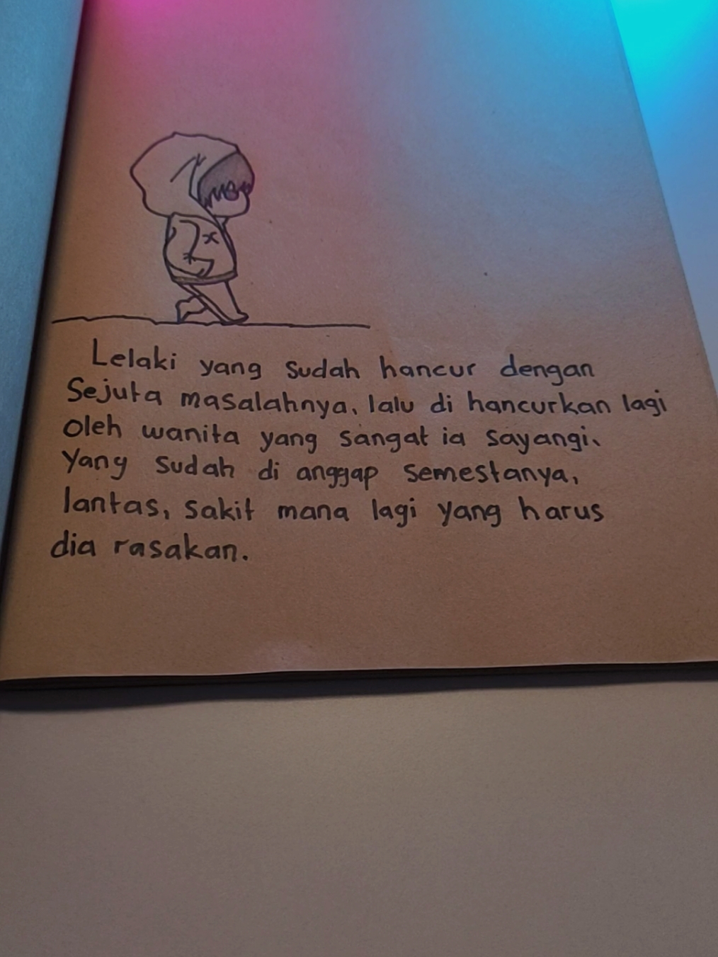 lelaki yang sudah hancur dengan sejuta masalahnya,lalu dihancurkan lagi oleh wanita yang sangat ia sayangi,yang sudah dianggap semestanya,lantas sakit mana lagi yang harus dia rasakan. #fyp #foryou #storytime #sad 