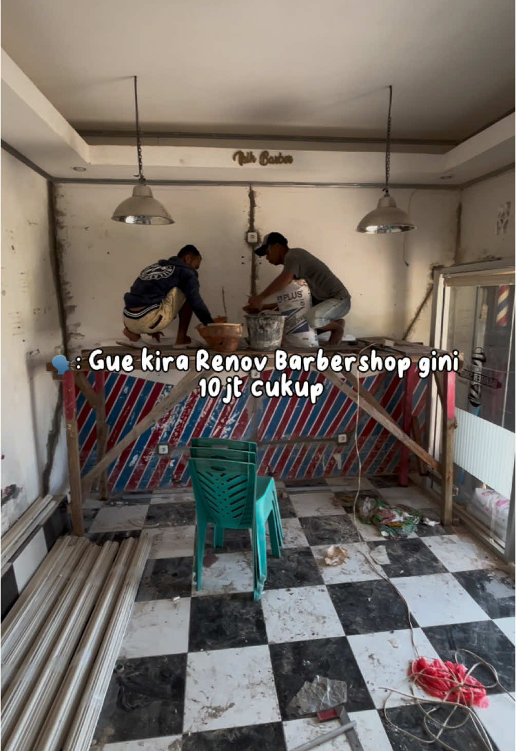 Namun ternyata salah😭 #ikihbarber #renovation #barber #pasarwajo #barbershop #fyppppppppppppppppppppppp 