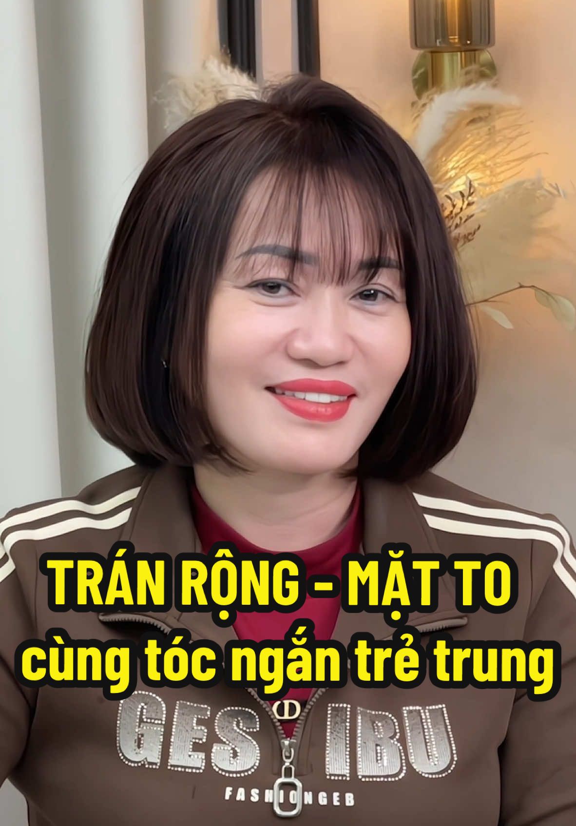 U60 Trán rộng, khuôn mặt to cắt tóc ngắn trẻ trung cá tính #tocngan #tocdep #U60