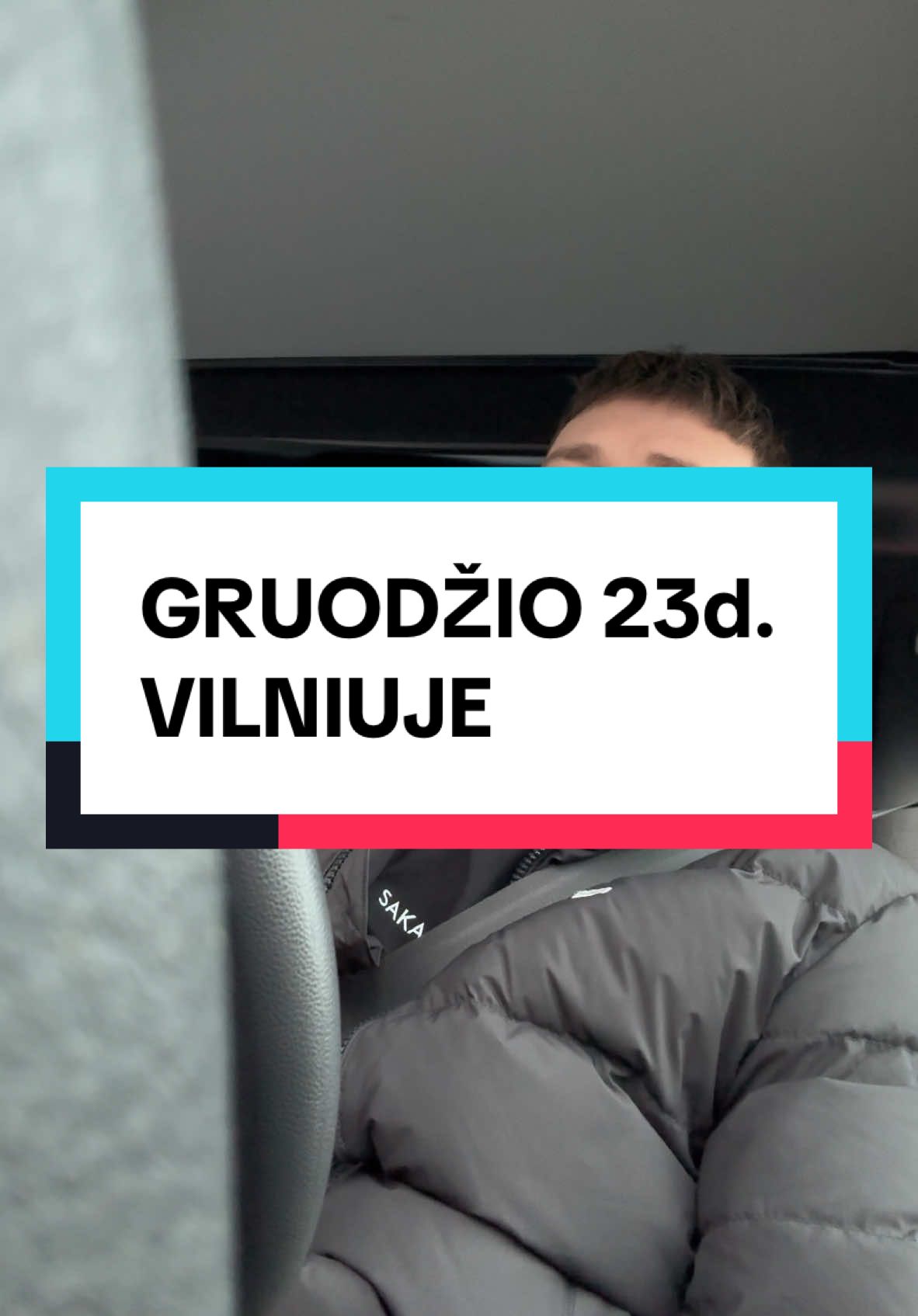 POV: GRUODŽIO 23d. VILNIUJE BANDAI VAŽIUOT NAMO. Gražių švenčių :)))) #deividasben 