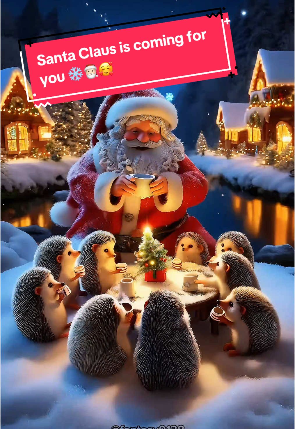 Santa Claus is coming for you 🎅🏻❄️🥰 #aianimation #aiart #santa #christmastiktok #xmasfyp #gift #elderscrolls 