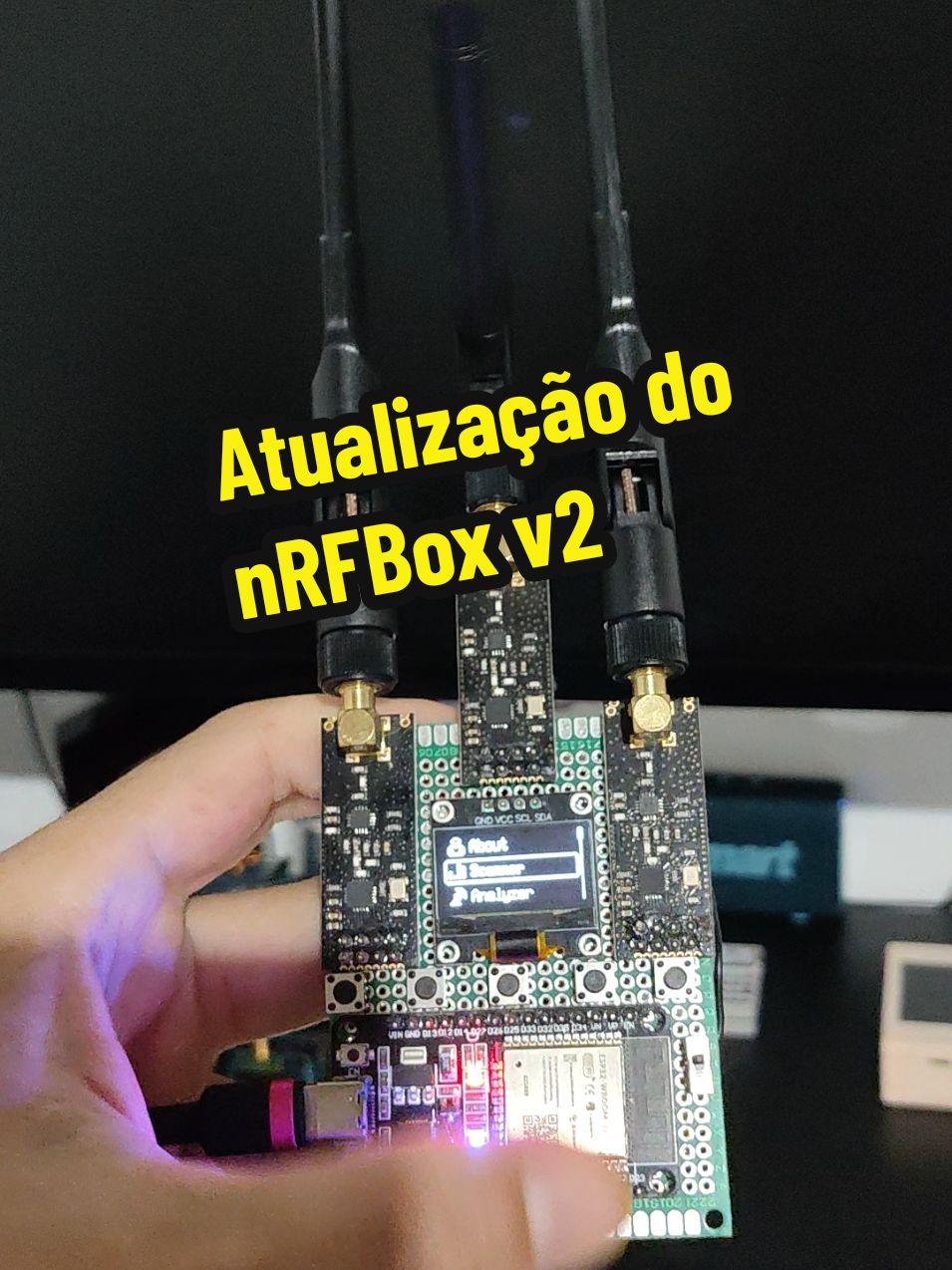 Atualização do nRFBox v2  @Testando Tecnologias  #hacker #jammer #bluetooth #som #barulho #tutorial #bloqueador #testando 