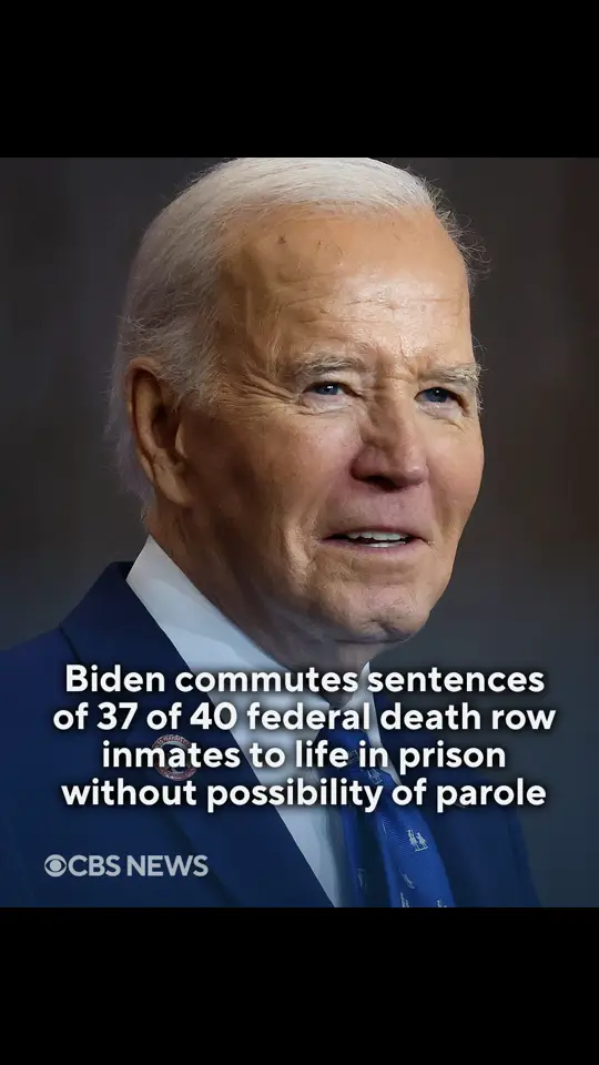 President Biden is granting clemency to 37 of the 40 federal inmates facing death sentences. Their sentences will be commuted to life in prison without the possibility of parole. The three inmates who didn't get clemency are the convicted murderer in the Tree of Life Synagogue shooting, the gunman at Mother Emanuel Church in Charleston, and the surviving Boston Marathon bomber. Go to the link above the caption to read Biden's statement announcing the commutations. #biden 