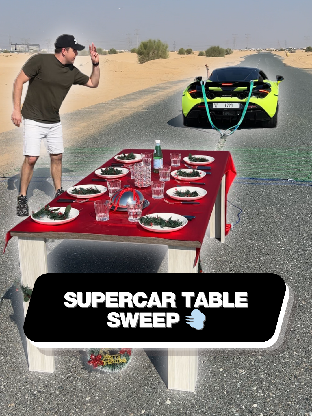 The smoothest table clear-up ever! 😲 #supercar #dining #quick