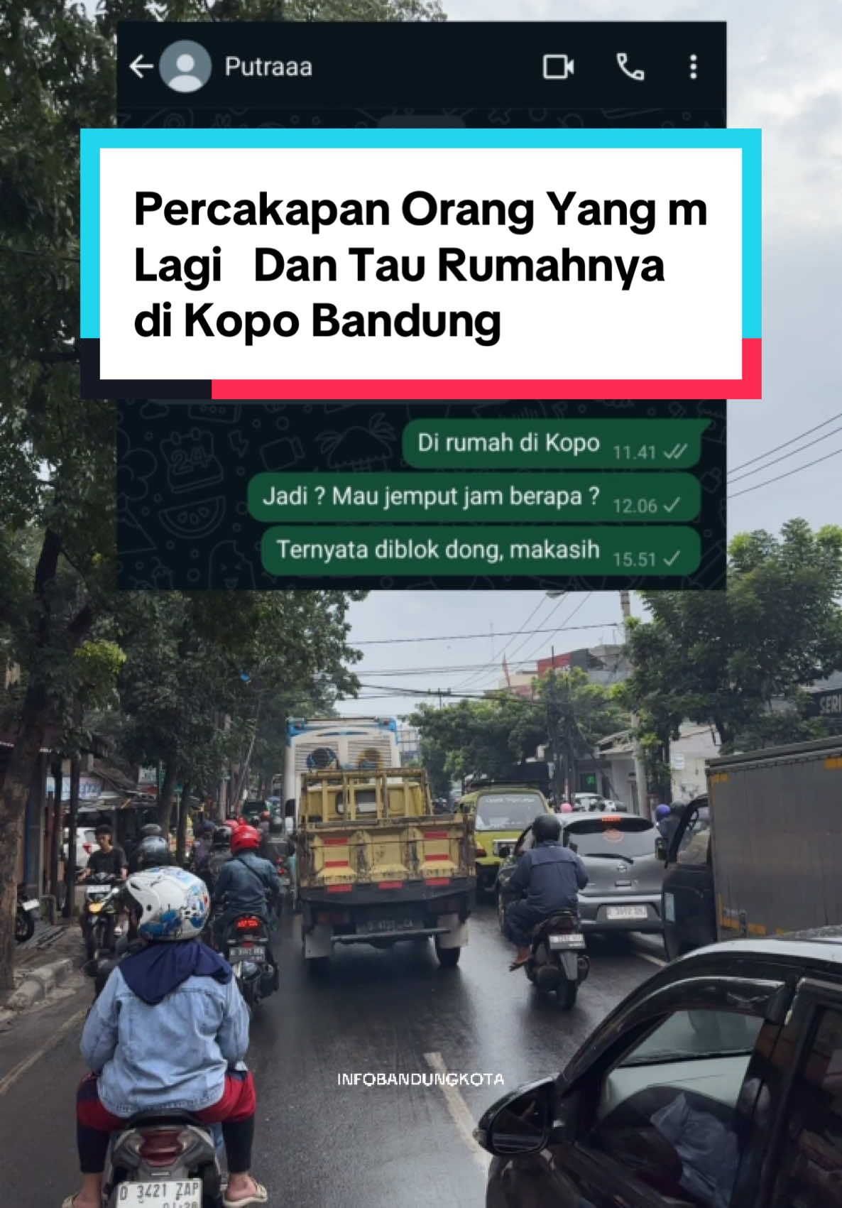 Kenapa si Putraaaa tiba tiba ceklis satu ? 😭 . . #infobandung #bandung #ibkmedia #bdg #kopo