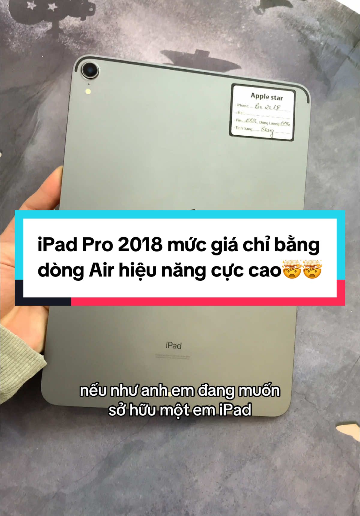 Chỉ bằng mức giá của iPad Air4 anh em hoàn toàn có thể sở hữu em iPad Pro2018 Pin 100% hiệu năng cực chất như thế nàyyyyy #AppleStar #iPadGiaRe #fyp #xh #iPad #iPadPro #2018 #64Gb #Wifi #Pin100 #11inch #FaceID 