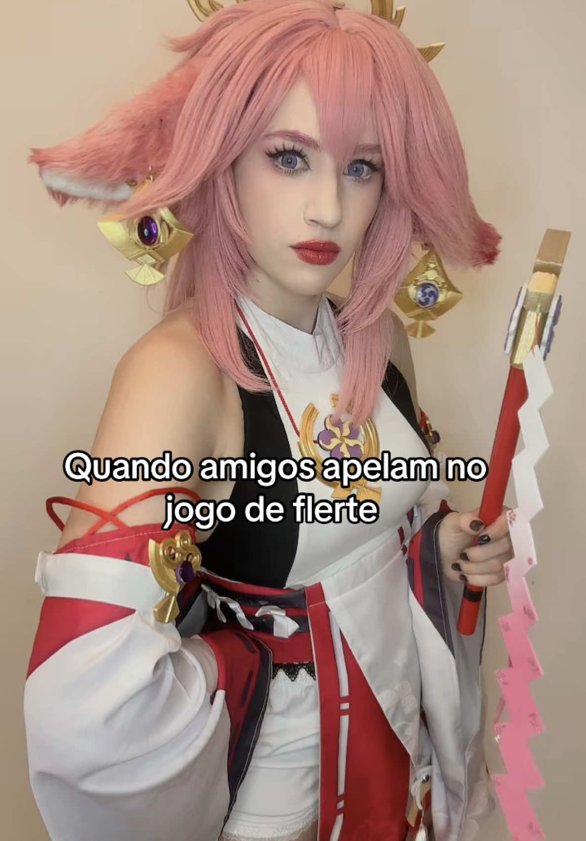 iiiih #anime #cosplay #yaemiko #GenshinImpact #hoyocreators #flerte 