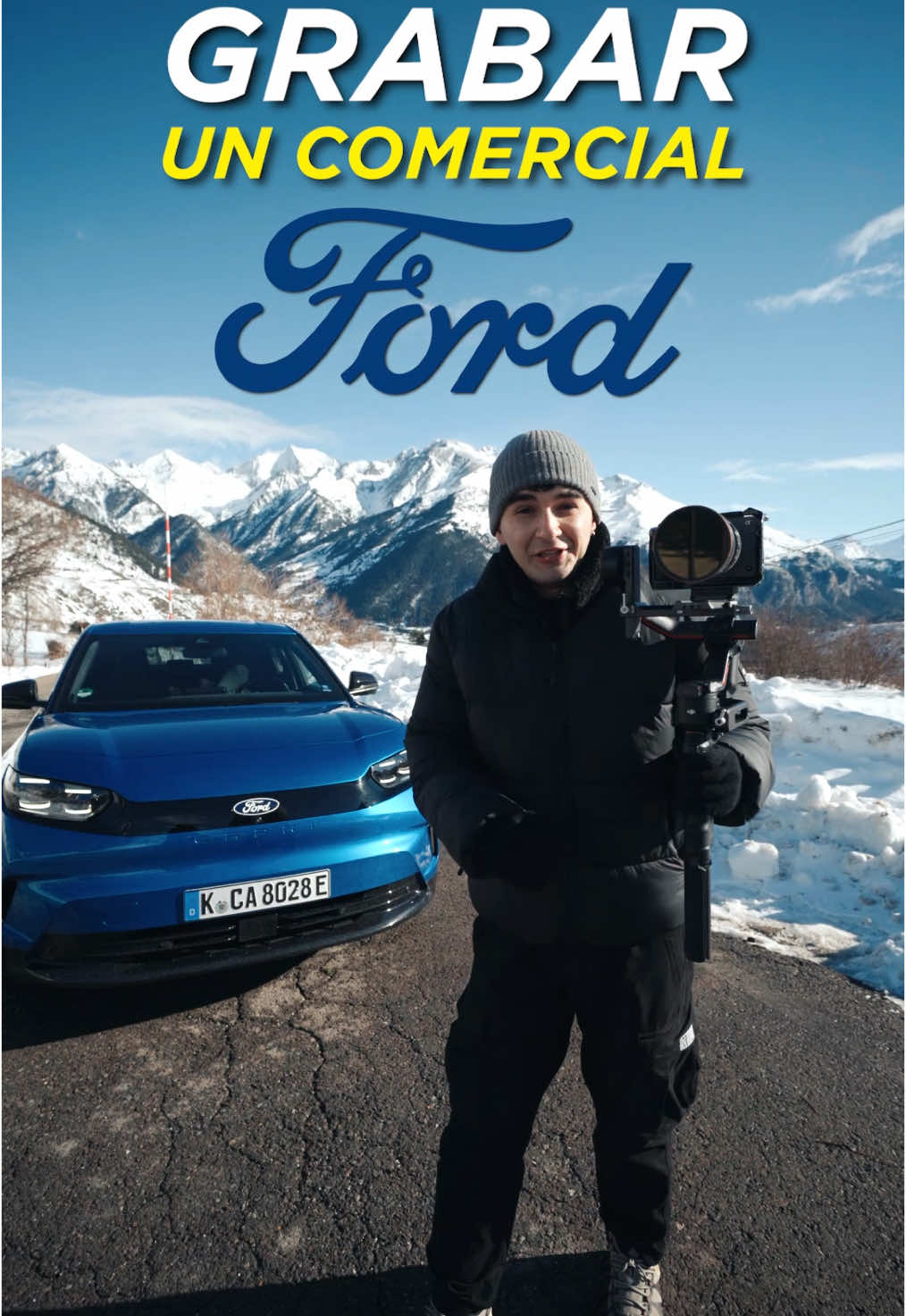 Así es como grabamos un comercial para @Ford Motor Company en los Pirineos🏔️ #behindthescenes #filmmaker #filmmaking #carcommercial #timeline #videoediting #fordcapri #thelegendisback publi