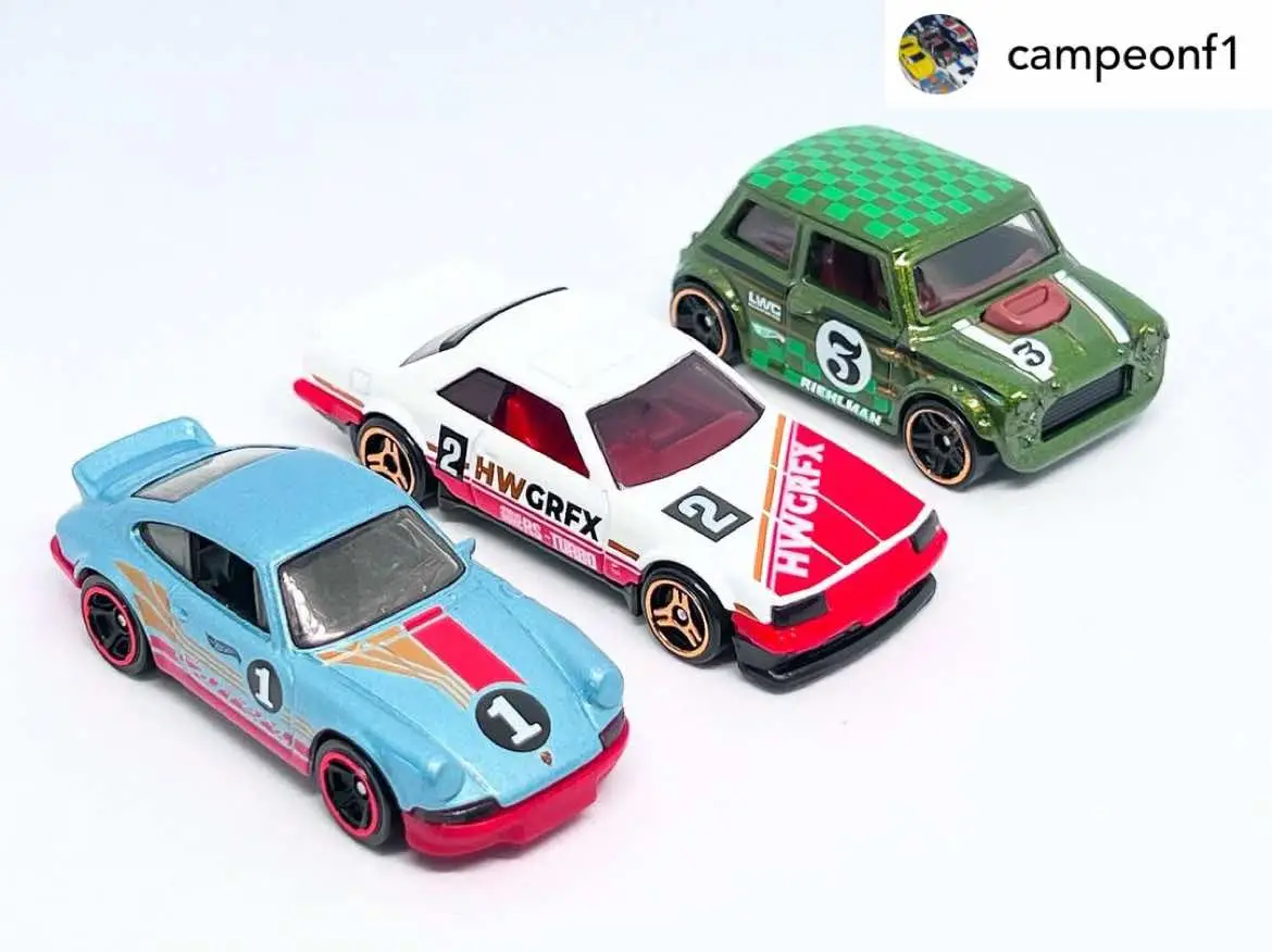 Post @campeonf1  Newest Mystery Models from @hotwheelsofficial  #porsche #porsche911 #porsche911carrera #nissanskyline #nissanskyliner30 #morrismini #minicooper #hotwheels #hotwheelscollector #hotwheelscollection #hotwheelsaddict #hotwheelsindonesia #hotwheelsmalaysia #hotwheelsuk #hotwheelsusa #hotwheelsmexico #hotwheelsbrasil  #diecast #diecastcollector #diecastcollection #diecast164 #scale164 #cars247 #amazingcars247 #amazingcars #motorsports #racing #vintageracing #explore #explorepage