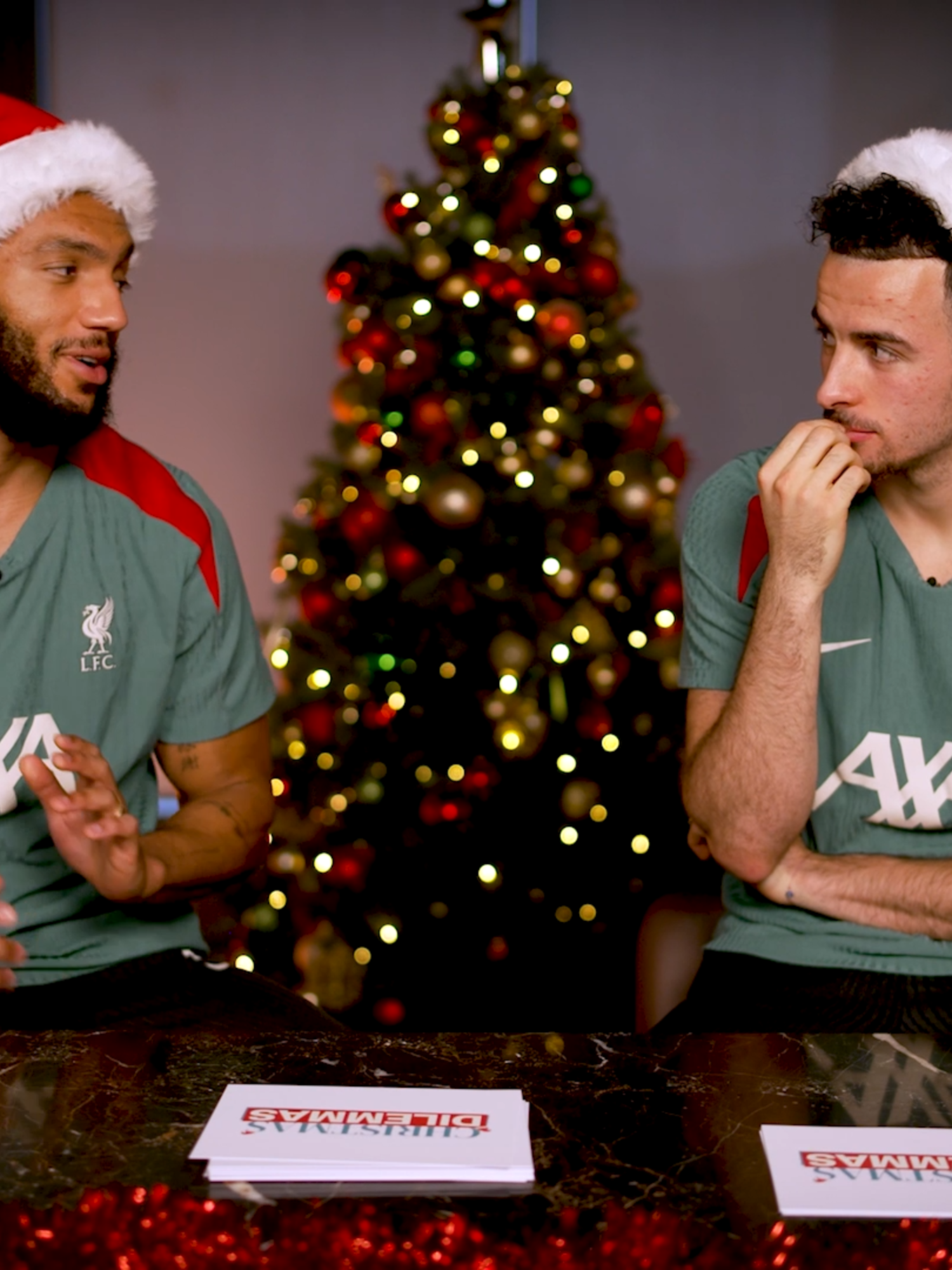 Curtis Jones and Joe Gomez are on hand to answer your Christmas dilemmas, Reds! 😅🎄 #lfc