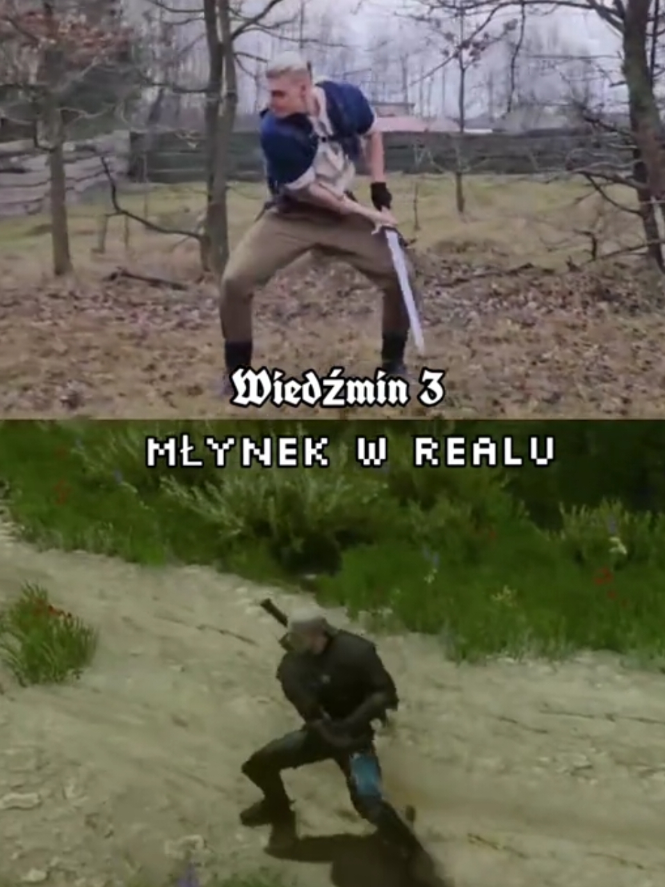 Witcher Whirl in Real Life @CD PROJEKT RED  #wiedźmin3 #witcher #dagoncosplay #dagon #swordspinning #geralt #młynek #geraltzrivii #młodygeralt #walkamieczem #whirl #witcherwhirl #witcherfight 