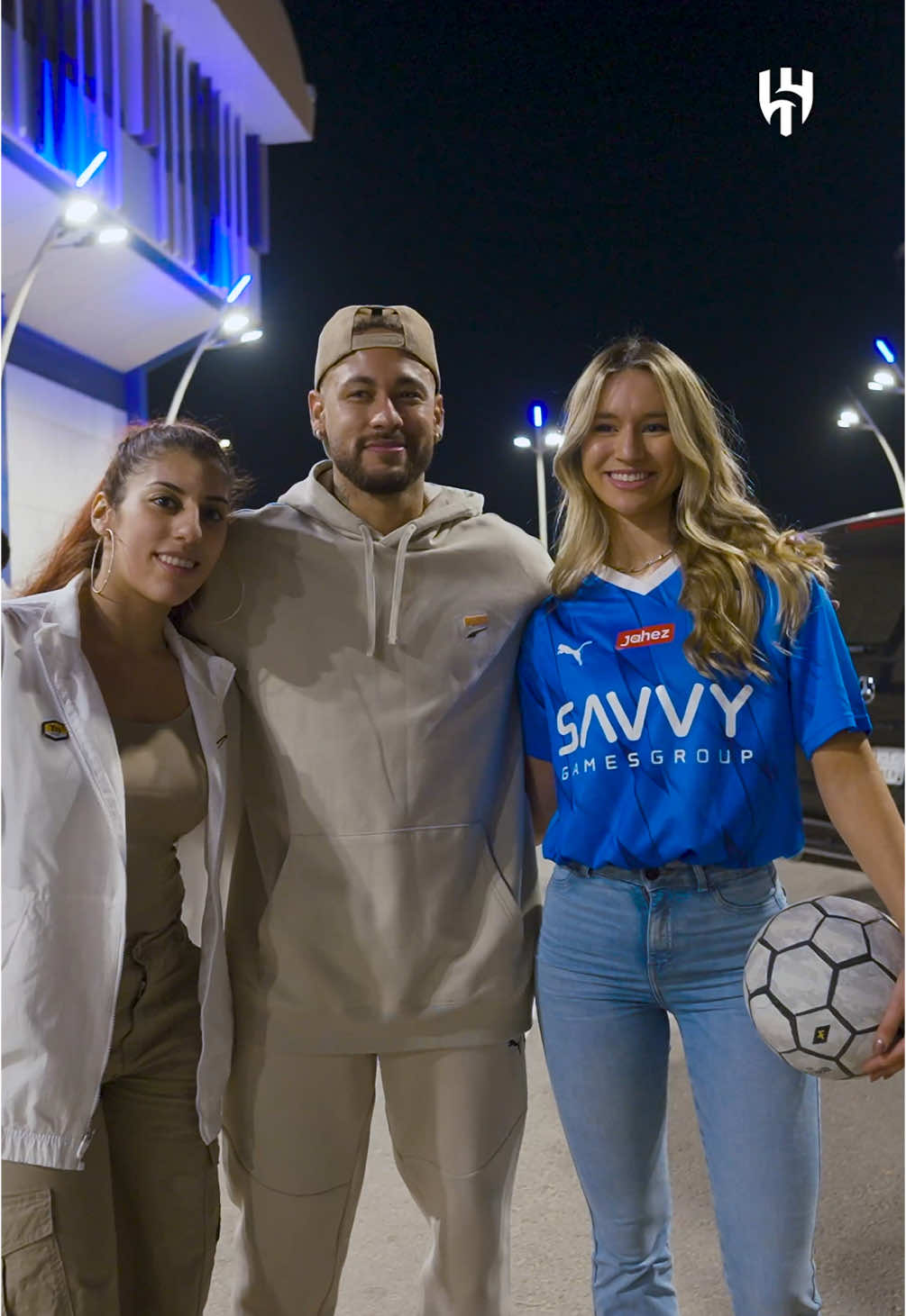 ‘It’s very hard 😂’ Football tricks challenge with our guests 🎬 #AlHilal #tiktok #sportsontiktok  #neymar 