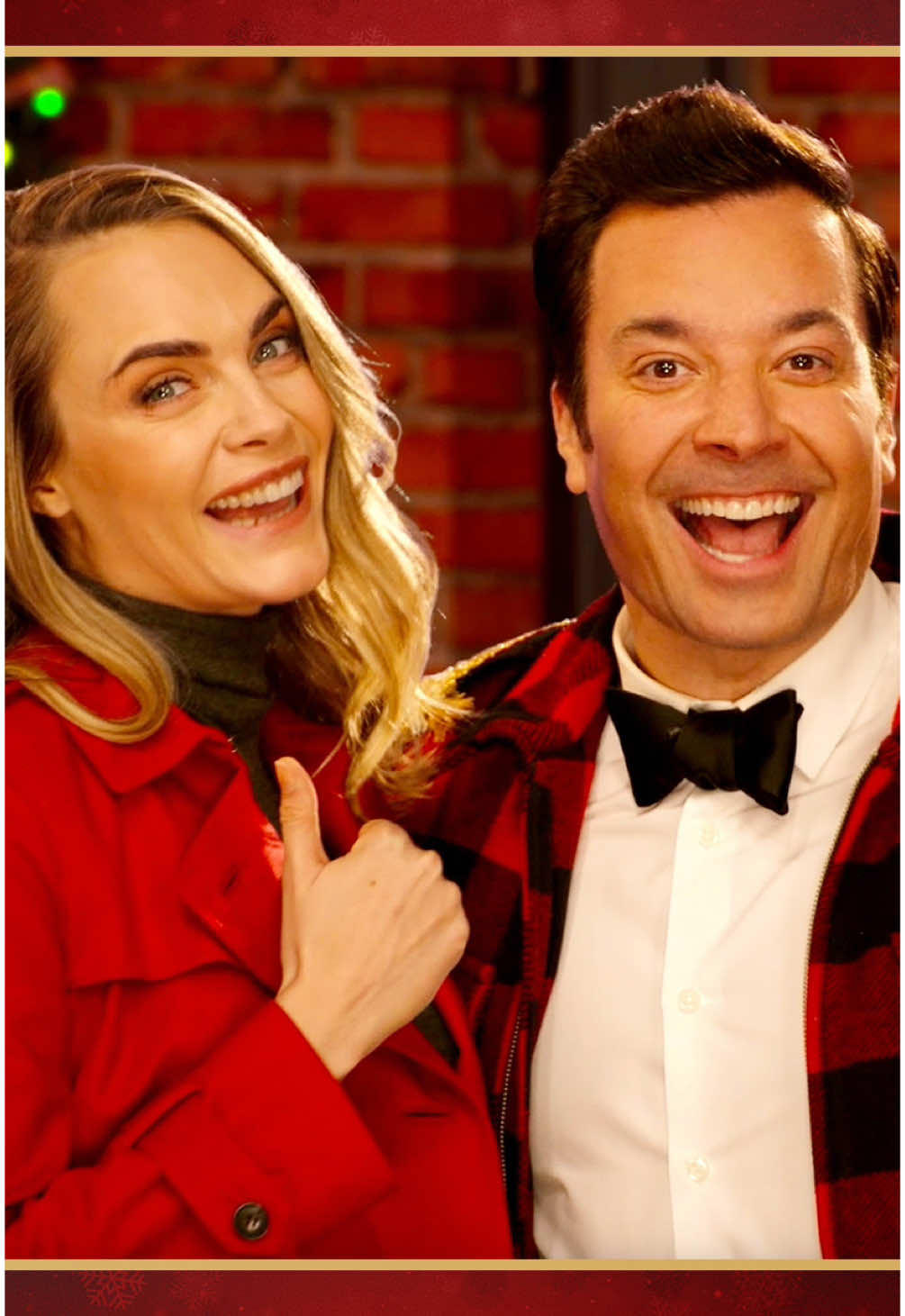 Jimmy and @Cara Delevingne perform “Hallmark Movie” 🎁 #HolidaySeasoning #CaraDelevingne #JimmyFallon #Hallmark 