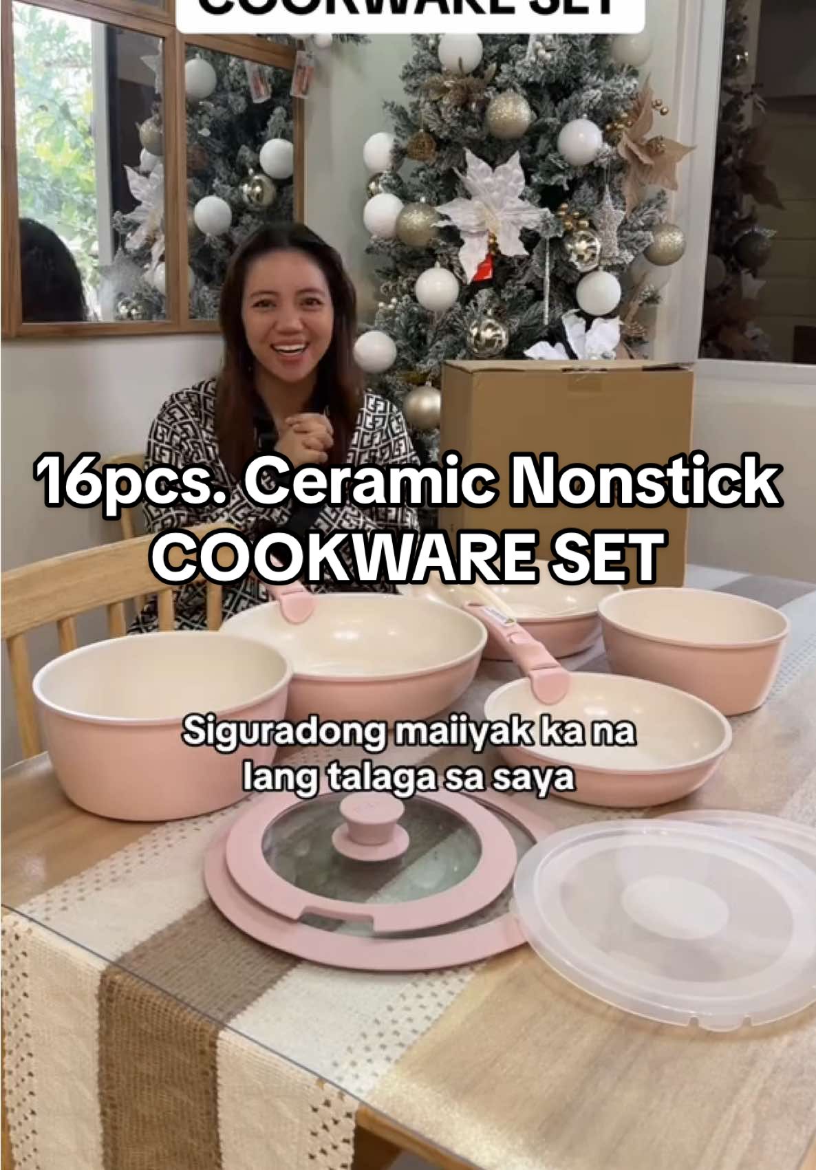 Deserve na deserve ko to 🥹😍❤️ #cookwareset #redchef #cookware #ceramicnonstick 