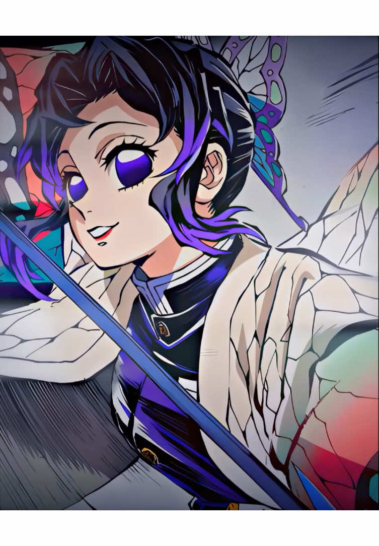 The new Shinobu Official Art is perfect 🤩💜💜 animation by me 🤍 #shinobu #shinobuedit #shinobukochou #shinobukocho #kny #kimetsunoyaiba 