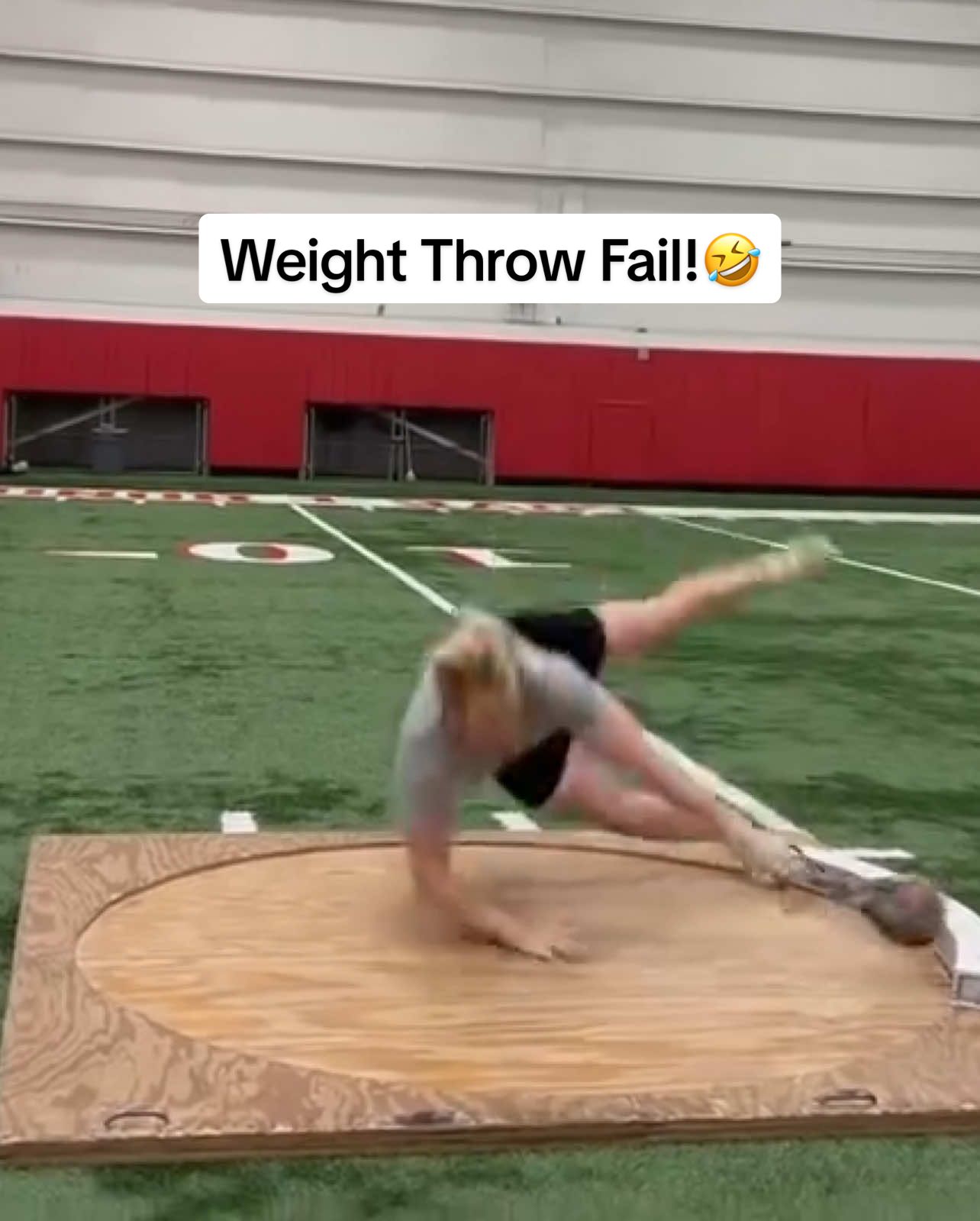 Weight Throw Fail! #sports #trending #2024 #explorepage✨ #followers➕ #fyp #trend #like #foryoupage #goviral #tik #new #share #funny #comedy #humor #track #trackandfield #athletics #athlete #shotput #discus #throwing #college #fail 