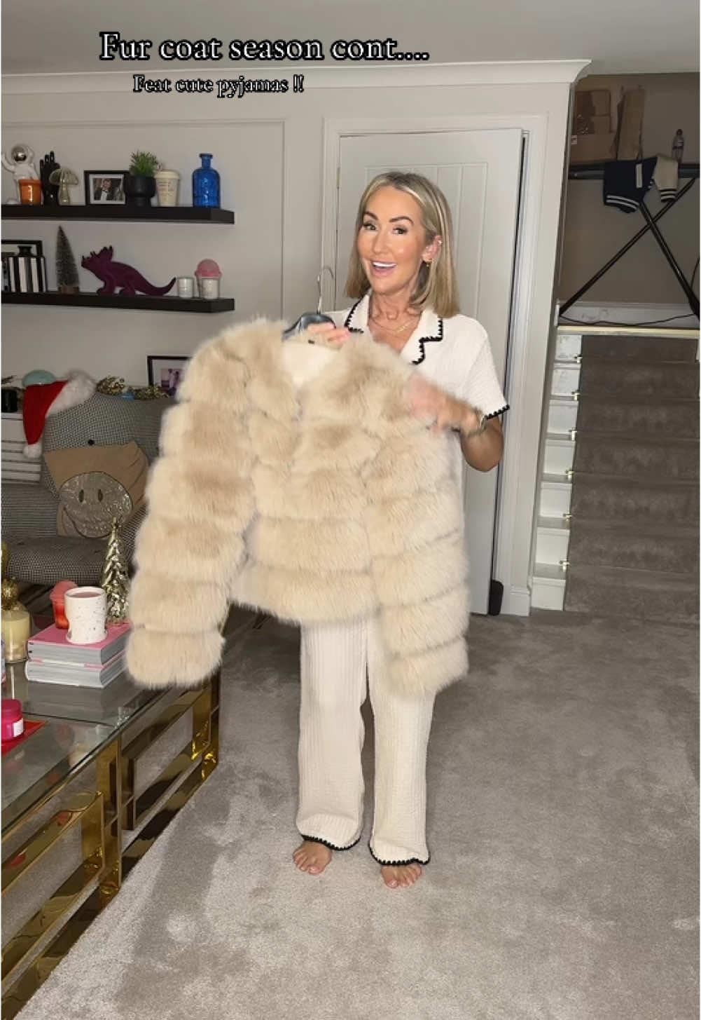 Fur coat season cont… #furcoat #christmasgift #tiktokmademebuyit #dealdrops #TikTokShopYearEndSale #spotlightfinds #newyear #winterwardrobe #pyjamas 