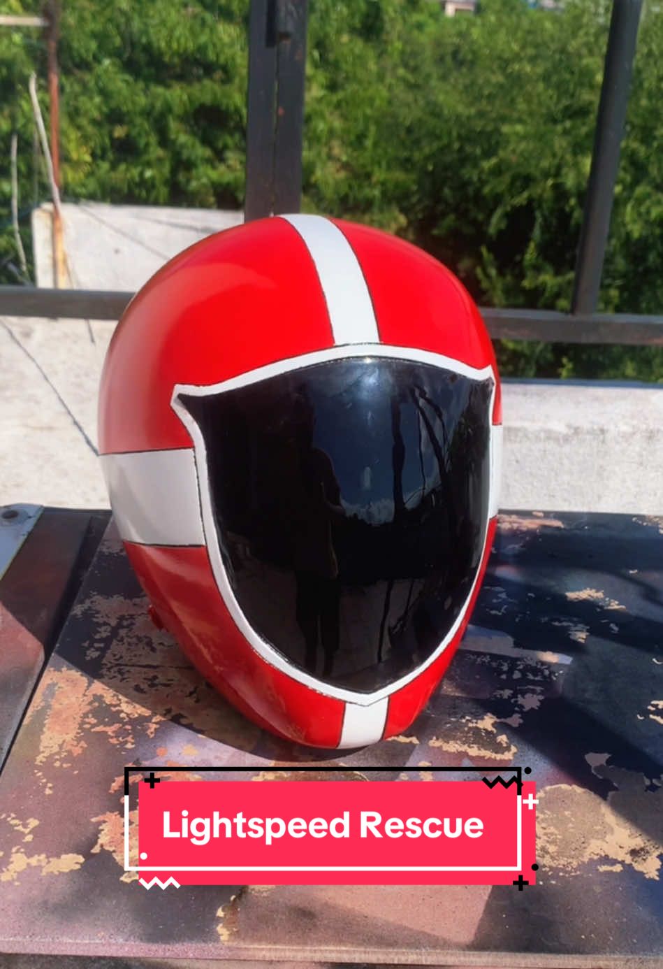 Lightspeed Rescue Red Helmet 🔥 . 📸Instagram:@3duo.mx . #cosplay #impresion3d #powerrangers #powerrangercasco #powerrangers #cascopowerranger #cascopowerranger #lightspeedrescue 