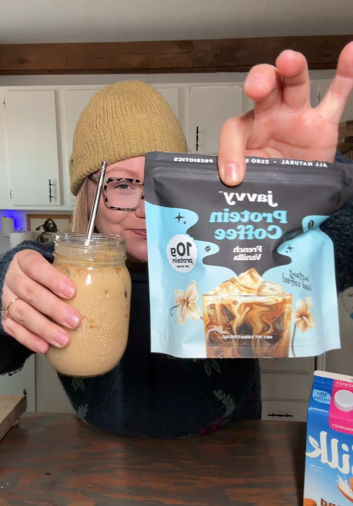 Easy, delicious, PROTEIN! ☕️🫠 use code CARA25491 for 20% off your first order and free shipping on US orders over $50! #enjoyjavvy #coffeerecipe #proteincoffee #easyprotein #coffeetiktok @Javvy Coffee 