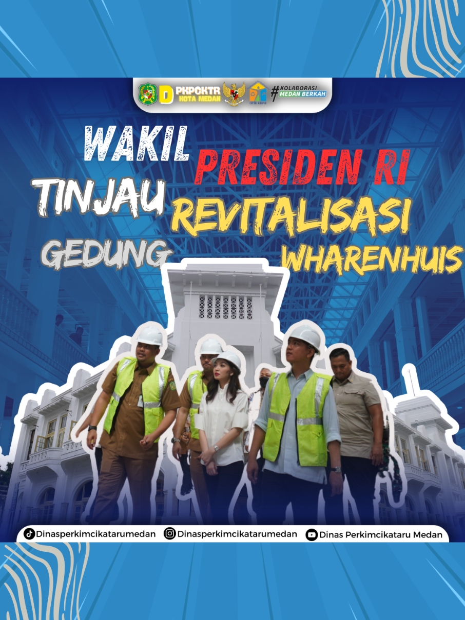 Wakil Presiden (Wapres) RI, Gibran Rakabuming Raka, mengunjungi Gedung Warenhuis di Jalan Ahmad Yani VII, Kelurahan Kesawan, Kecamatan Medan Barat, Senin (23/12). Kunjungan ini dilakukan dalam rangka meninjau progres revitalisasi gedung bersejarah yang dulunya merupakan swalayan pertama di Kota Medan. Didampingi istri, Selvi Ananda, dan Wali Kota Medan, Wapres berkeliling untuk melihat langsung proses pengerjaan yang telah memasuki tahap akhir.  Kepala Dinas Perumahan, Kawasan Permukiman, Cipta Karya, dan Tata Ruang (PKPCKTR) Kota Medan, Alexander Sinulingga, menyampaikan bahwa progres revitalisasi Gedung Warenhuis telah mencapai 99,3% dan saat ini dalam tahap finishing. Alexander juga mengatakan Wapres optimis proyek ini selesai sesuai target. Gedung ini nantinya akan menjadi ruang kreativitas atau creative hub, dengan tenant-tenant di berbagai lantai dan area tengah yang dapat digunakan untuk acara atau event. Gedung Warenhuis yang segera selesai direvitalisasi ini diharapkan menjadi ikon baru Kota Medan, tidak hanya untuk melestarikan nilai sejarah tetapi juga sebagai pusat kreativitas masyarakat. Alexander menambahkan bahwa peresmian gedung akan dilakukan dalam waktu dekat oleh Wali Kota Medan setelah pengerjaan selesai. #KolaborasiMedanBerkah  #PemerintahKotaMedan 