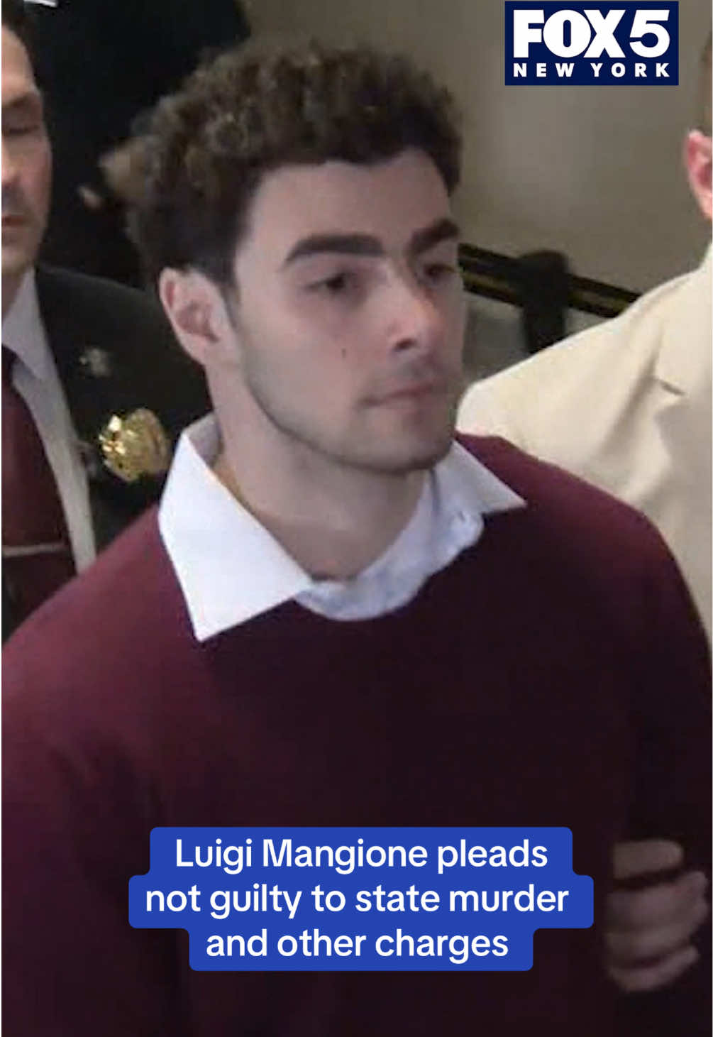 Luigi Mangione, the man accused of fatally shooting UnitedHealthcare CEO Brian Thompson earlier this month in NYC, pleaded not guilty on Monday to murder and terror charges in a state case that will run parallel to his federal prosecution. #fox5newyork #nyc #newyorkcity #luigimangione #brianthompson #unitedhealthcareceo 