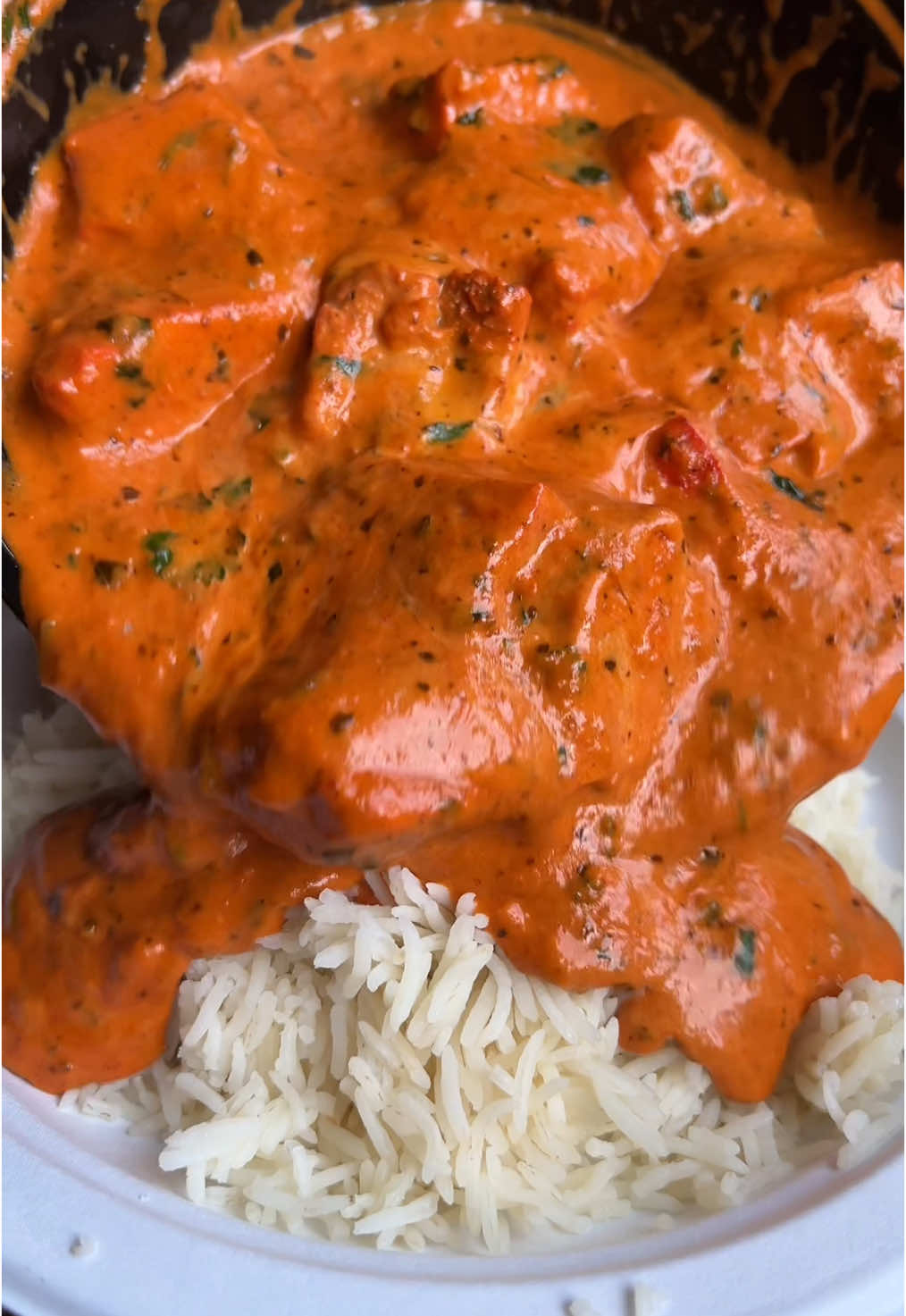 BUTTER CHICKEN from @Shirleys India in New Rochelle, NY! 🔥 #DEVOURPOWER #fyp #foryou #foodtiktok #shirleysindia #foodies #foodblog #butterchicken 