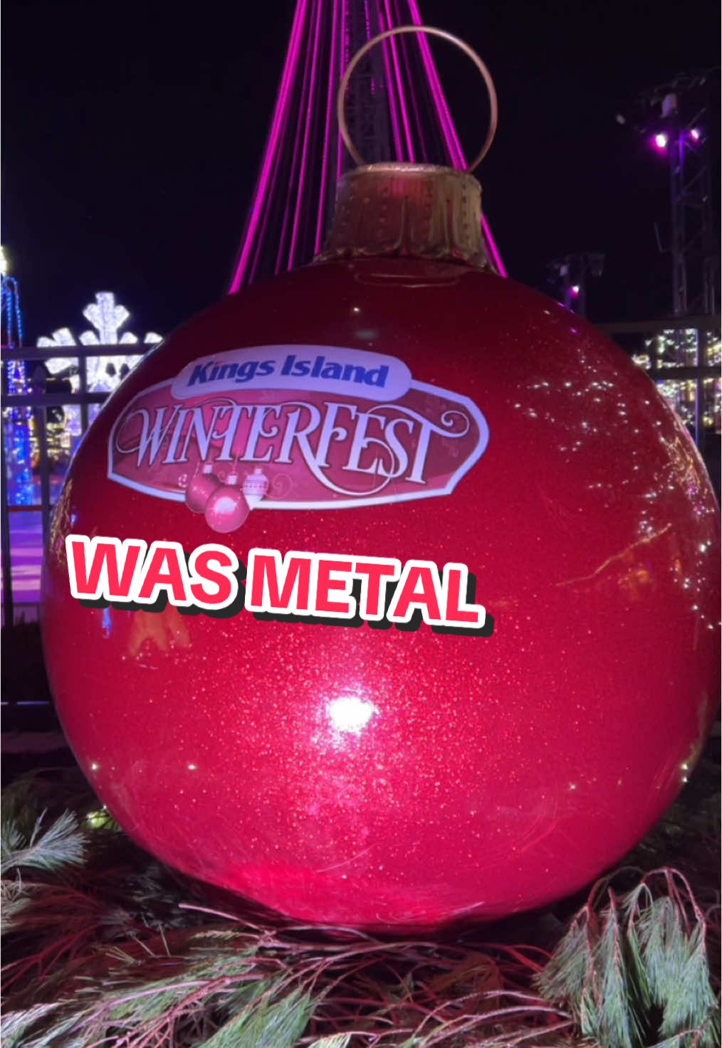 What if winterfest was metal?  #winterfest #kingsisland #christmas #holiday #holidaycheer #kingsislandwinterfest #sixflags #lastchristmas #slipknot  #elf #jackfrost @Tinsel ! ✨ 