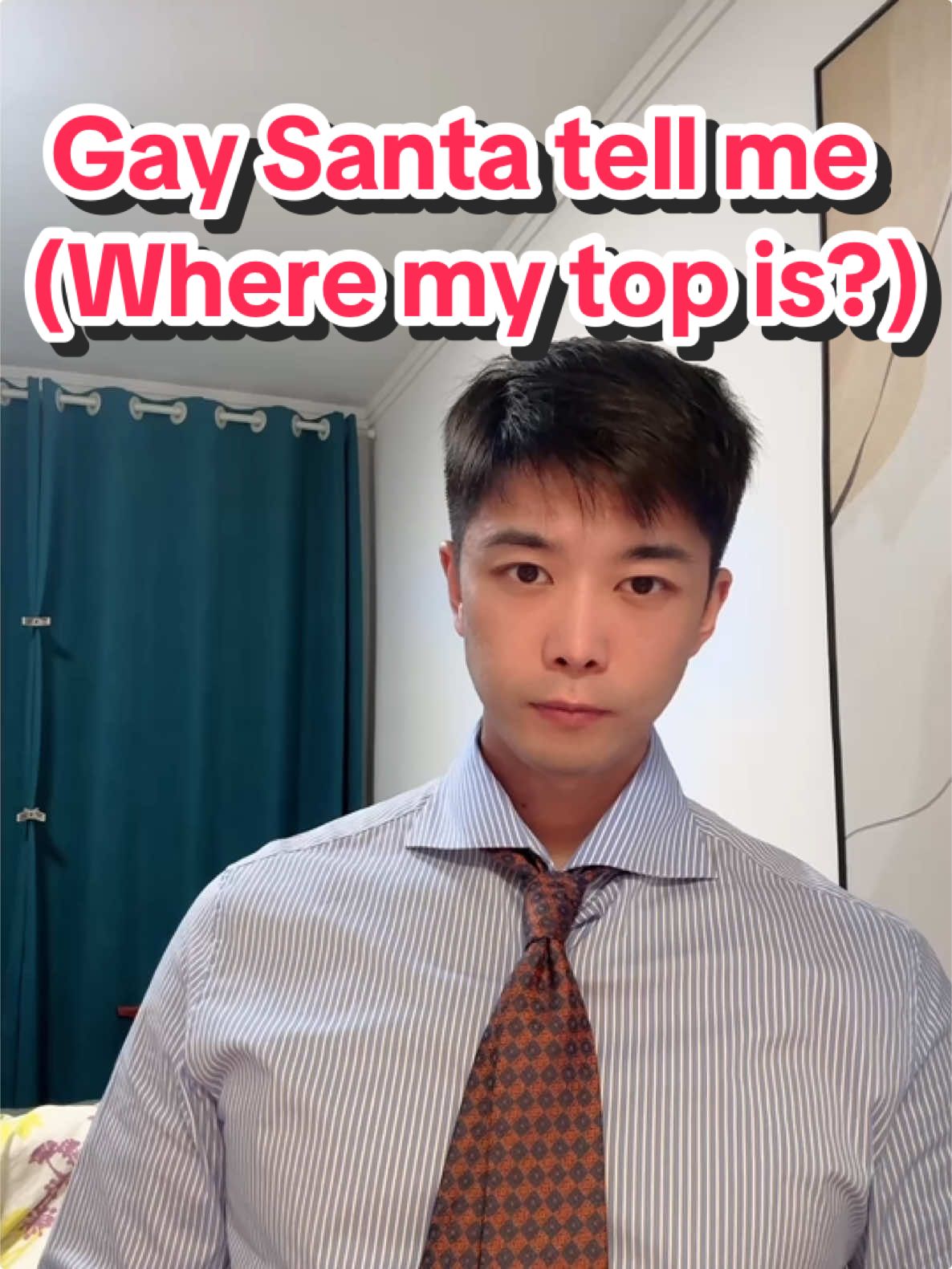 Gay Santa tell me (Where my top is?) #mandarin #LearnOnTikTok #learnchinese 