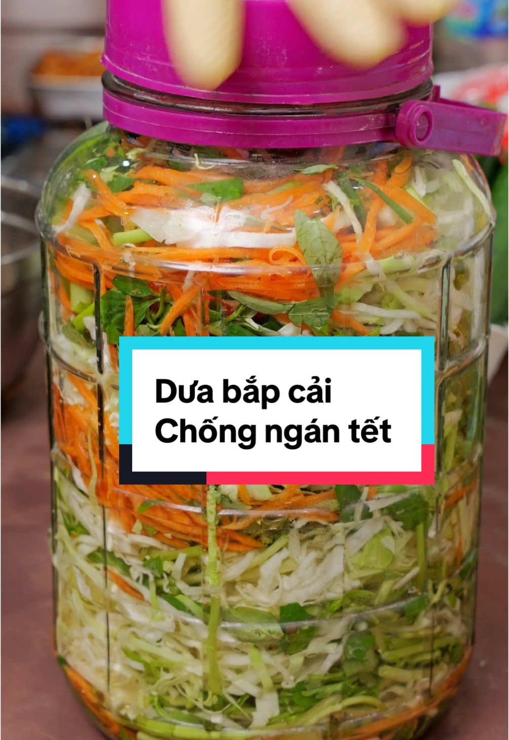 Dưa bắp cải chống ngán tết #cotamcooking #cotamcooking #tet2025 #tet #duabapcai #dưabapcaimuoi #LearnOnTikTok #edutok 