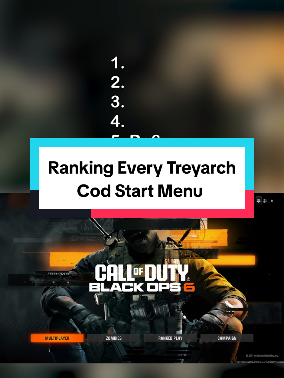 Sometimes simple is better imo, non of these are bad tho #cod #callofduty #menu #start #theme #song #list #rank #treyarch #waw #bo1 #bo2 #bo3 #bo4 #coldwar #bo6 #gaming #nostalgia #foryou #fypシ 