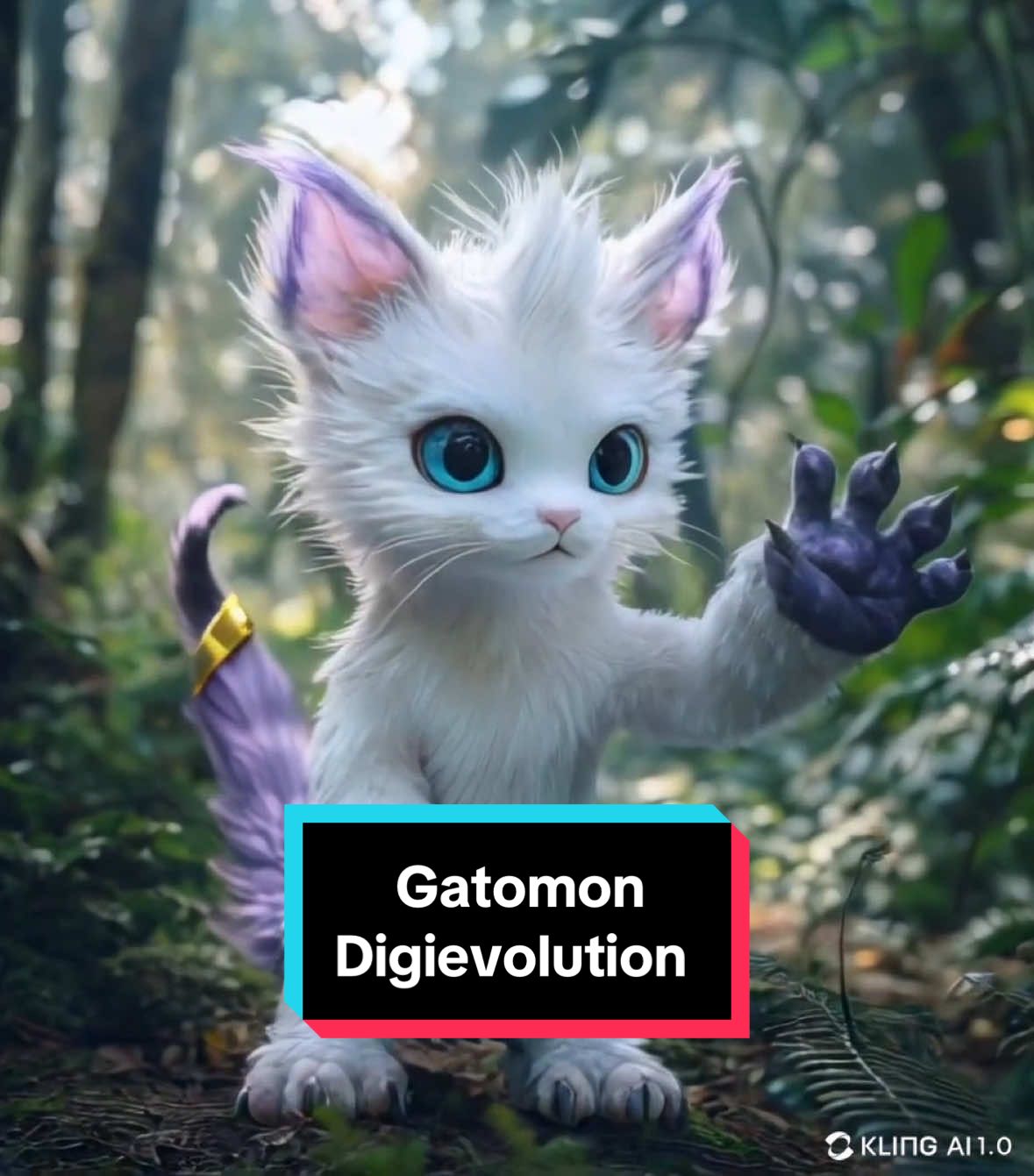 Digimon Evolution - Gatomon #digimon #aiart #fyp #fypppppppppppppppppppp pp #digimonadventure #ai #realistic #gatomon #gatomonevolution #midjourneyai #klingai