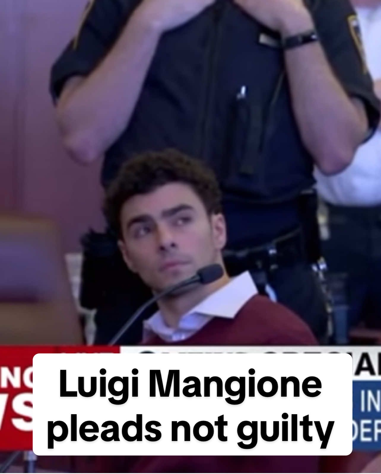 NEW: December 23, Luigi Mangione pleads not guilty.  #luigimangione #luigi #ceo #brianthompson #luigimangione #nyc 