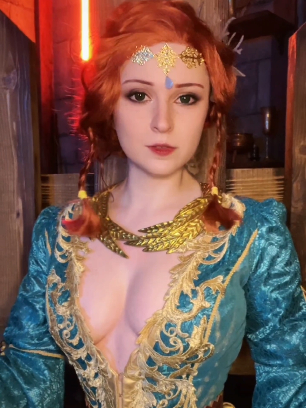 ⚠️Fake body⚠️ More Triss ❤️❤️❤️ #cosplay #trisscosplay #thewitcher #thewitchercosplay #triss #trissmerigold #fantasy 