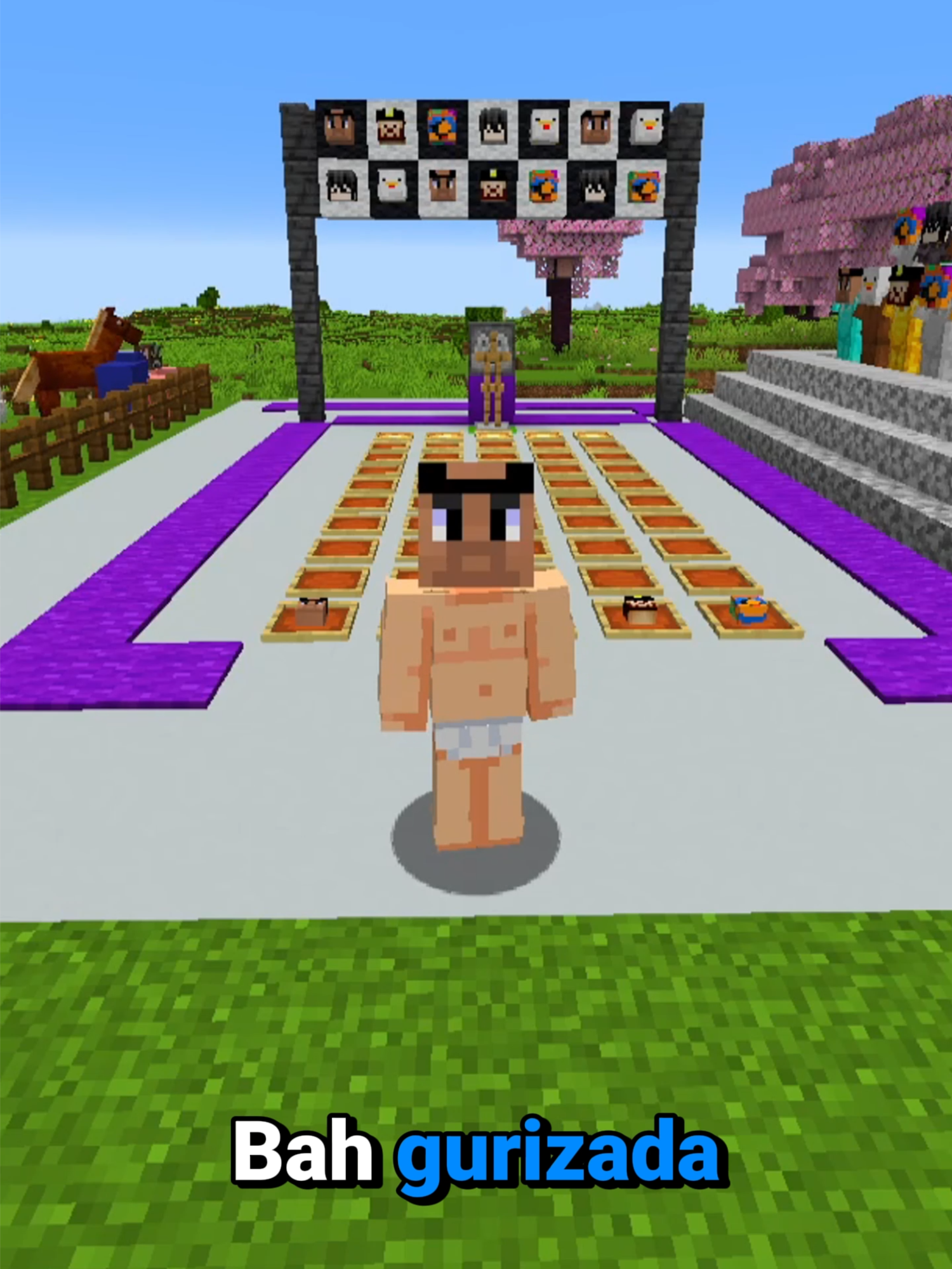 Corrida de criadores de conteudo no Minecraft 03 #Minecraft  #shorts