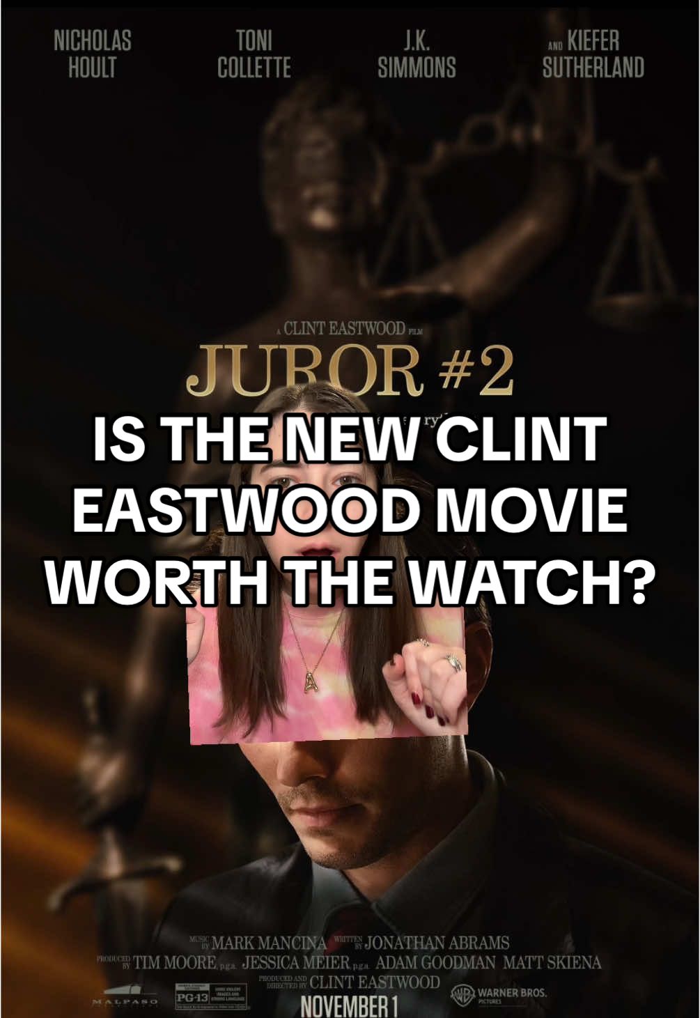 Have you watched Juror #2 yet? If so, lmk your thoughts! #newmovie #moviereview #courtroomdrama #clinteastwood #greenscreen 