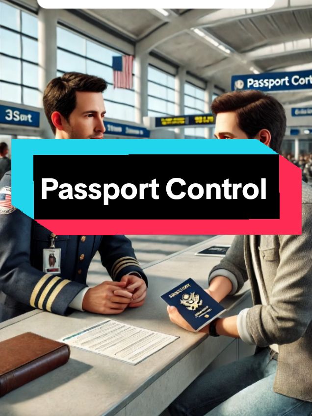 Passport Control : Practice English through dialogues #learnenglish  #englishforbeginners  #practiceenglish 