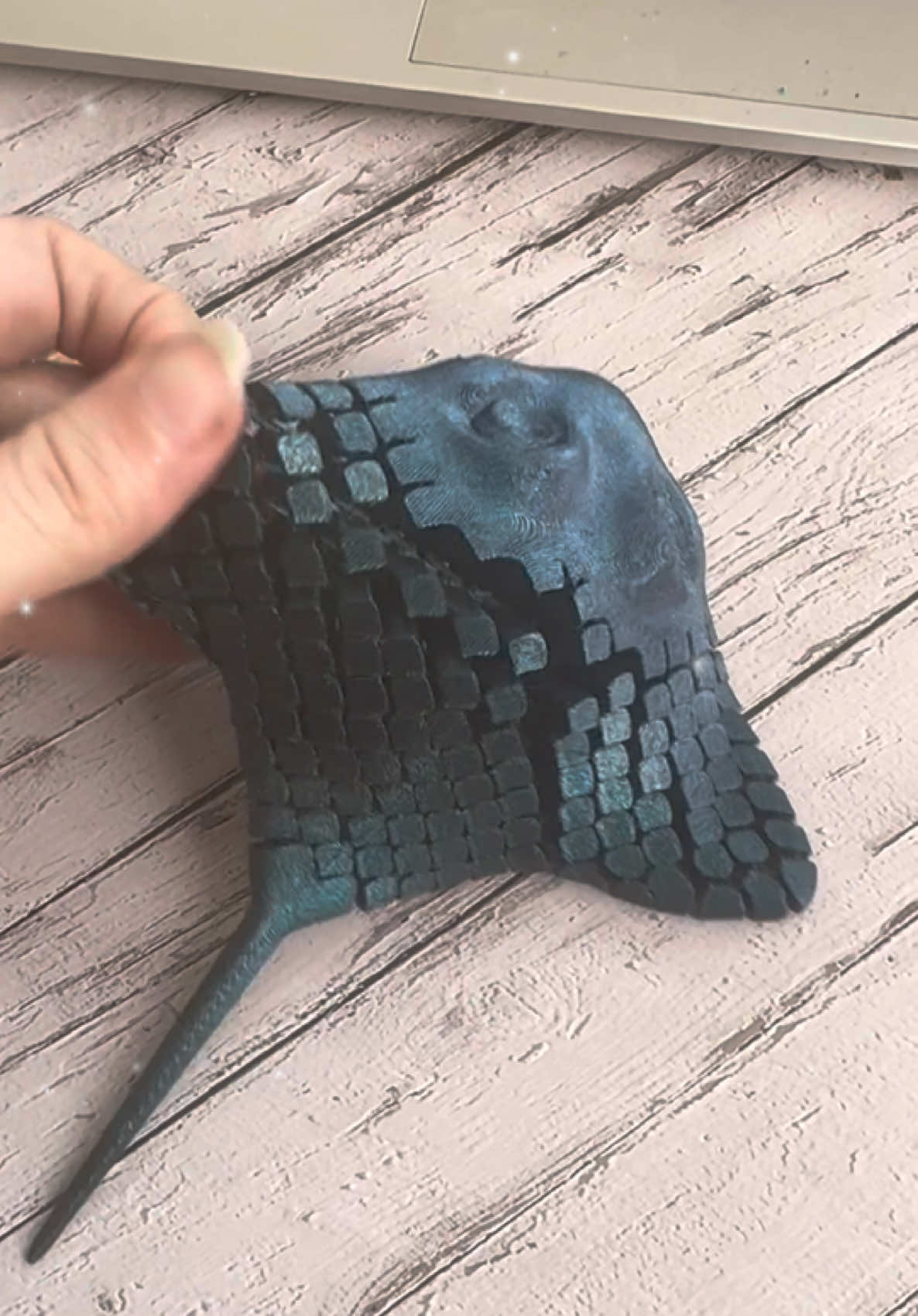 3D printed Manta Ray! #obsessed #3dprinting #mantaray #3dprint #3dprinter #fidgettoys #3dfidget 