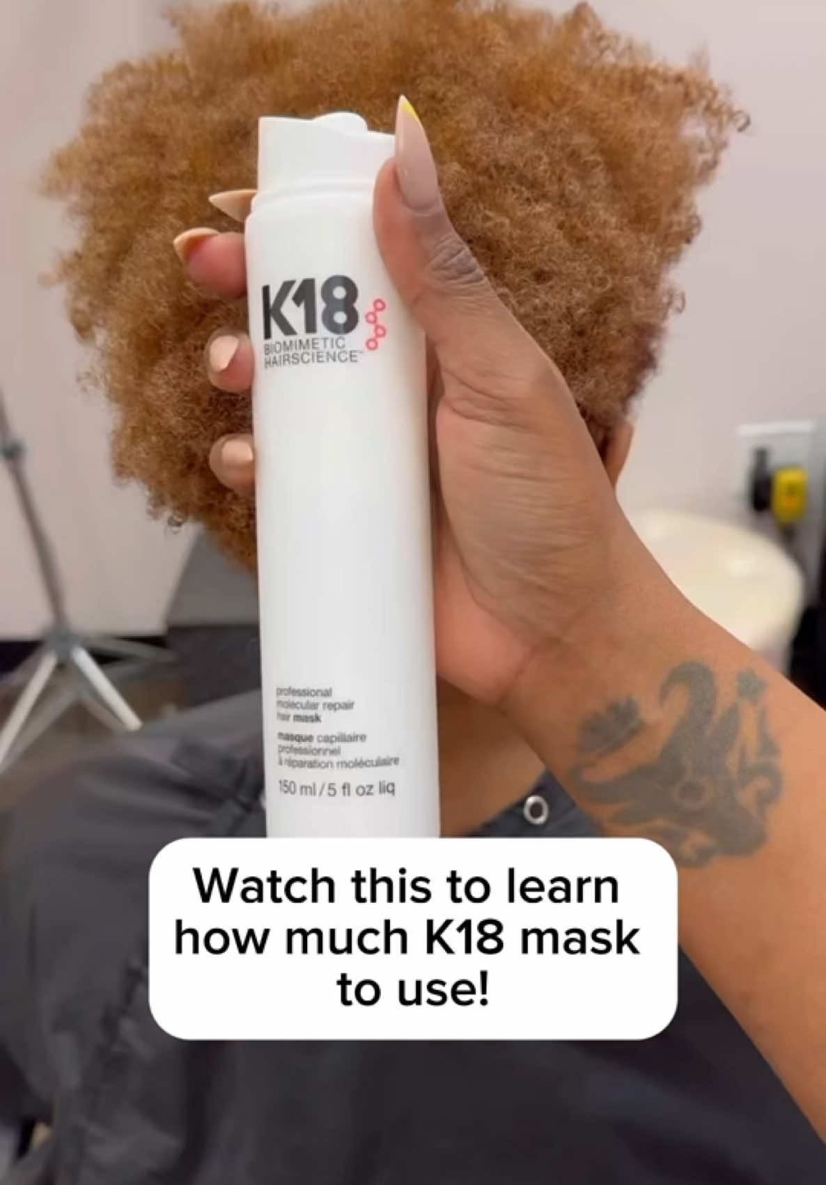 How to find your perfect K18 mask dose based on your hair length + density!  @Brendnetta  #k18hair #k18results #hairtips 