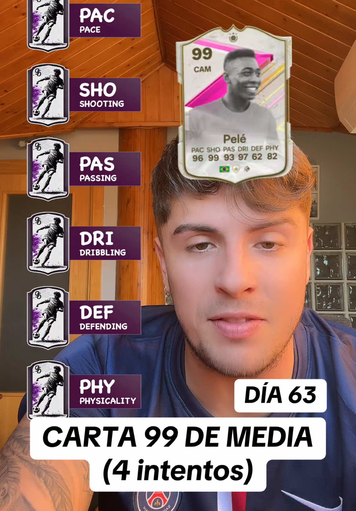 CARTA 99 DE MEDIA‼️‼️ #reto #filtro #99 #cards #fifa 