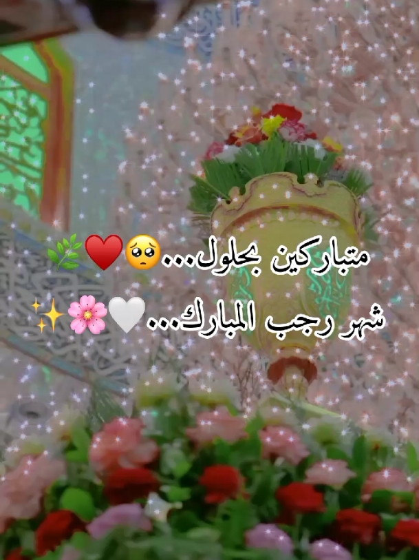 متباركين بحلول شهر رجب الأصب🥺♥🌿.  #اللهم_صل_على_محمد_وآل_محمد  #شهر_رجب_الأصب_المبارك  #متباركين_يا_شيعة_؏ـلي🦋💕  #علي_مولا_عَلَيہِ_السّلام 