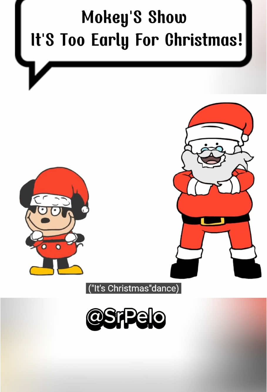 It’s Too Early For Christmas! #srpelo #animation #christmas #mokey #story #funnyvideos #fyp #trending 