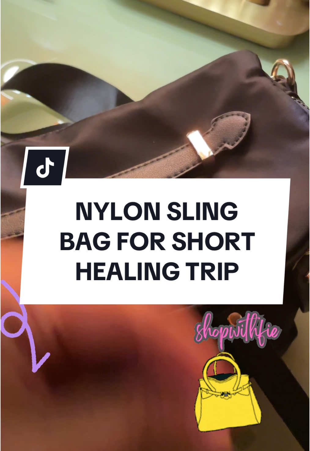 My favorite travel nylon sling bag 💕 #tiktokshopsg #bags  #shopwithfie #nylonbag #fyp #traveltiktok #travelbag #createtowin #weeklywedrush #tiktokmademebuyit #fypsg #fashionbag #ladiesbag 