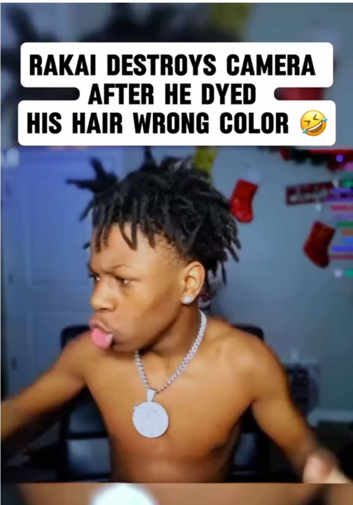 Rakai DESTROYS camera after he DYED his hair… 🤣🤣🤣